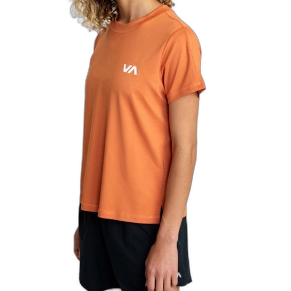 RVCA Rusty Orange Sport Vent Short Sleeve Breathable T-Shirt Top Size XL
